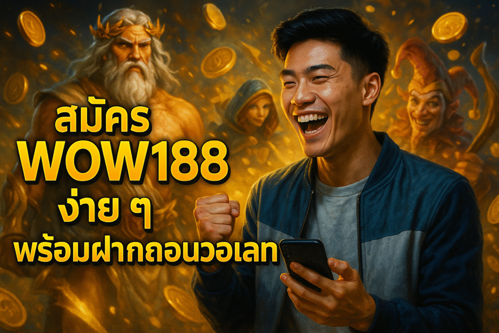 สมัคร WOW188 ง่าย ๆ พร้อมฝากถอนวอเลท