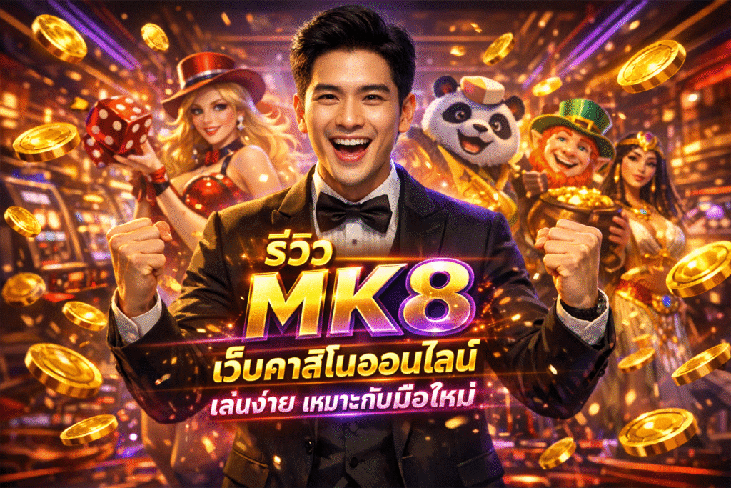รีวิว MK8 เว็บคาสิโนออนไลน์ เล่นง่าย เหมาะกับมือใหม่
